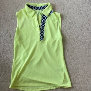 NVO Golf or Pickleball Shirt Lime yellow Green